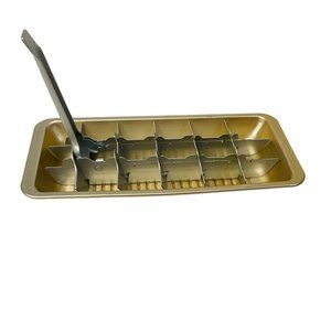 Vtg Admiral Tray Aluminum 18 Cubes Lift Handle 2 Parts‎ Mid-Century
